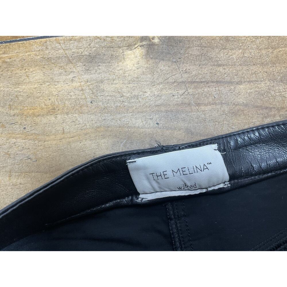 Aritzia The Melina Wilfred Size 4 Black Vegan Faux Leather High Rise Pants - Picture 5 of 10